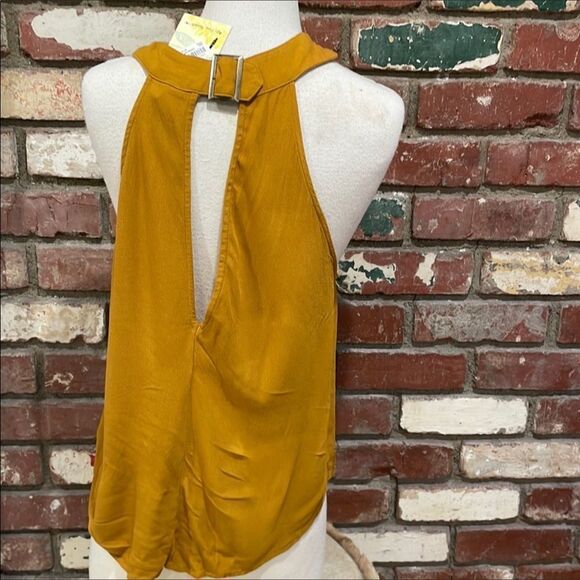 FREE People Tank Top In Mustard Yellow - Picture 5 of 5